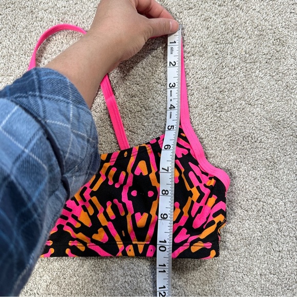 Adidas Women’s Kaleidoscope Open Scop Two Piece Swimsuit Beach Pink Orange S - Picture 14 of 14